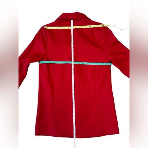 SHOW ME YOUR MUMU Red Suiting Major Blazer Women Size XS Small $188 MSRP NWT - Picture 10 of 14